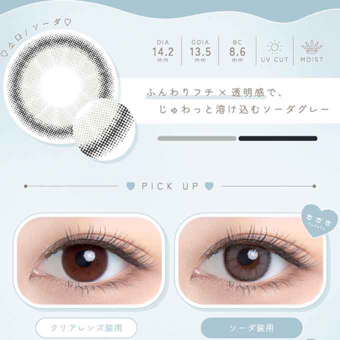 (1箱2枚)カラコン 1ヶ月 ふふふ fufufu 1month 1ヶ月 度なし 度あり カラーコンタクトレンズ UVカット 14.0mm 韓国カラコン RIKA