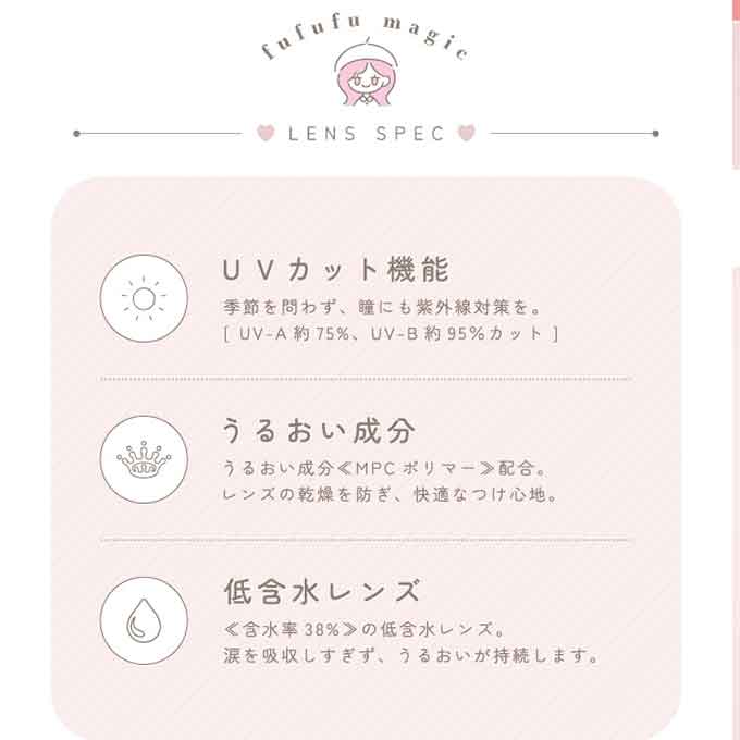 (1箱2枚)カラコン 1ヶ月 ふふふ fufufu 1month 1ヶ月 度なし 度あり カラーコンタクトレンズ UVカット 14.0mm 韓国カラコン RIKA
