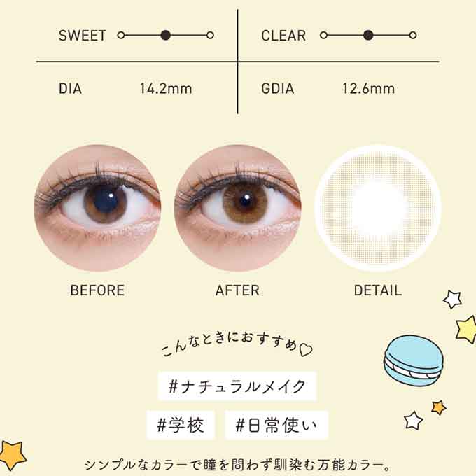 カラコン 1day メルメル by RICHSTANDARD (1箱10枚) 度あり 度なし カラーコンタクトレンズ 14.2mm ハーフ ワンデー MIKI