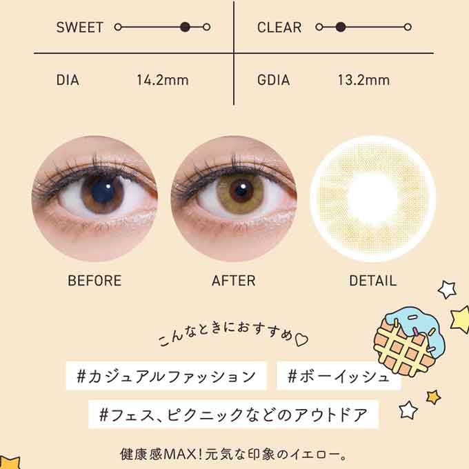 カラコン 1day メルメル by RICHSTANDARD (1箱10枚) 度あり 度なし カラーコンタクトレンズ 14.2mm ハーフ ワンデー MIKI