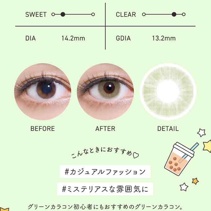 カラコン 1day メルメル by RICHSTANDARD (1箱10枚) 度あり 度なし カラーコンタクトレンズ 14.2mm ハーフ ワンデー MIKI