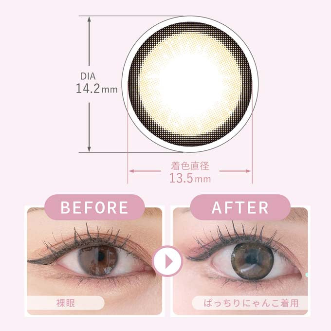 カラコン 1day ミキュアム ワンデー (1箱10枚入)度なし 度あり カラーコンタクトレンズ 14.2mm 14.5mm 黒崎みさ