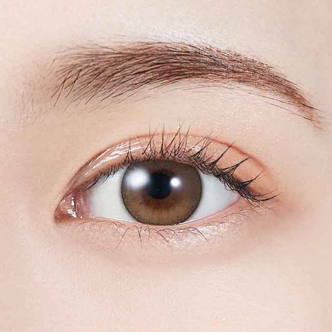 ドーリッシュブラウン モラク カラコン VR(バーチャル試着) 度なし 度あり ワンデー カラーコンタクトレンズ 14.2mm ナチュラル 宮脇咲良VR