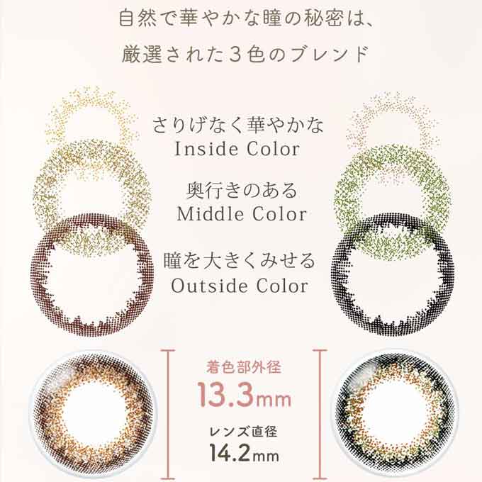 カラコン 2週間 ネオサイト2weekシエルUV(1箱6枚入)AIRE Neo Sight 2week CielUV カラーコンタクトレンズ 度あり/度なし 14.2mm 白宮みずほ