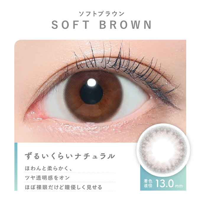 カラコン 1day ピュアリティ byダイヤ サークル(1箱10枚入)度なし 度あり カラーコンタクト 14.0mm ブラウン ワンデー 川津明日香