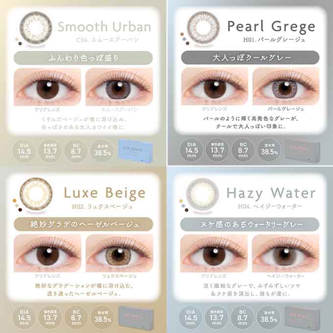 カラコン 1ヶ月交換 度なし アイジェニック バイ エバーカラー (1箱2枚入) ナチュラル系 カラーコンタクトレンズ 1month マンスリー 新木優子 14.5mm 長期装用