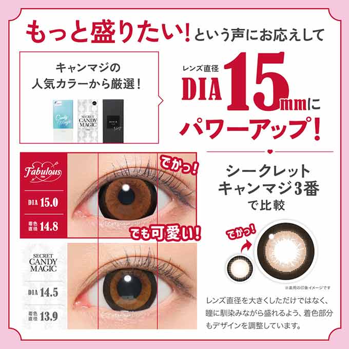 (1箱10枚入)カラコン 1day ファビュラス 度なし 度あり カラーコンタクトレンズ  ワンデー 15.0mm 高含水 鈴木愛理