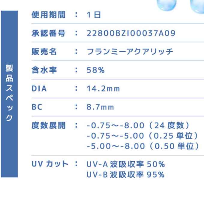 コンタクトレンズ 1day フランミー クリアワンデー(1箱20枚入)度あり クリアコンタクトレンズ ソフトコンタクトレンズ 14.2mm　佐々木希