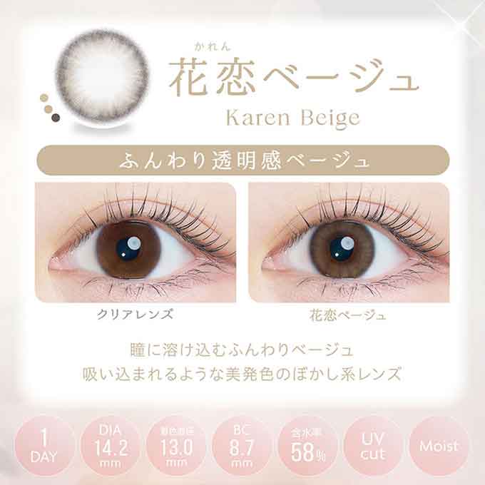 (1箱10枚入)カラコン ワンデー カイカ 1day 度あり 度なし kaica 14.2mm カラーコンタクトレンズ 沢尻エリカ