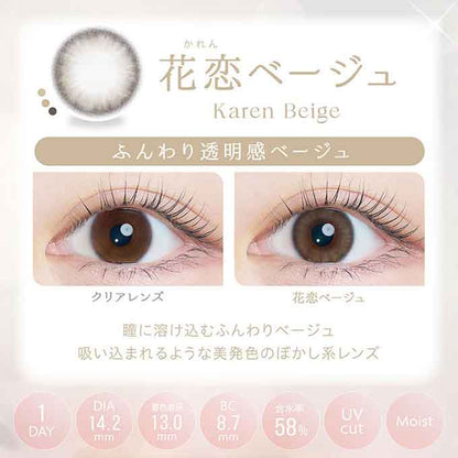 (1箱10枚入)カラコン ワンデー カイカ 1day 度あり 度なし kaica 14.2mm カラーコンタクトレンズ 沢尻エリカ
