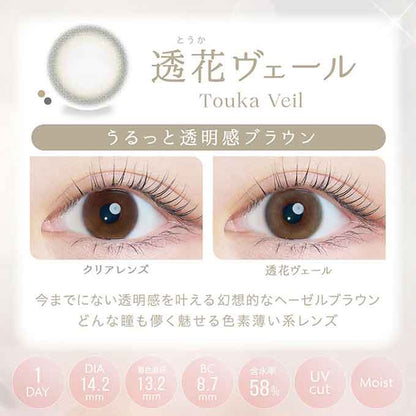 (1箱10枚入)カラコン ワンデー カイカ 1day 度あり 度なし kaica 14.2mm カラーコンタクトレンズ 沢尻エリカ