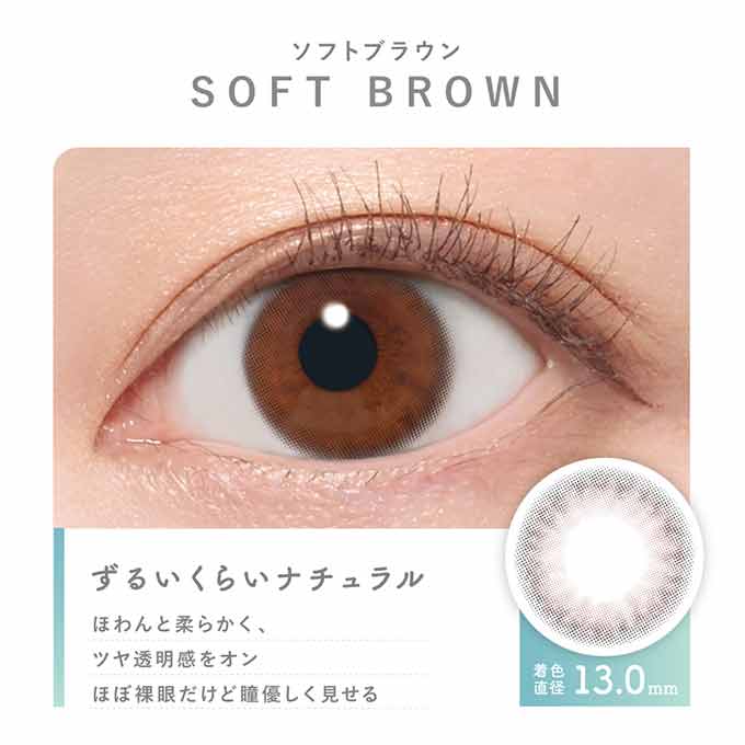 カラコン 1day ピュアリティ byダイヤ サークル(1箱10枚入)度なし 度あり カラーコンタクト 14.0mm ブラウン ワンデー　川津明日香