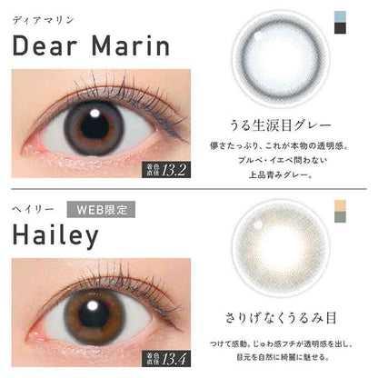 カラコン 1day レヴィア ReVIA (1箱10枚入)度あり 度なし カラーコンタクトレンズ 14.1mm ワンデー ナチュラル KIM CHAEWON (キム・チェウォン)