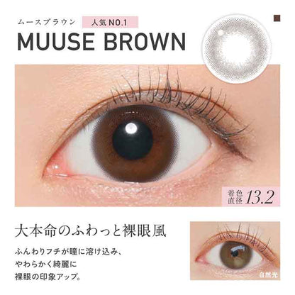 カラコン 1day レヴィア ワンデー サークル ReVIA(1箱10枚)度あり 度なし カラーコンタクトレンズ 14.1mm ワンデー ナチュラル KIM CHAEWON (キム・チェウォン)