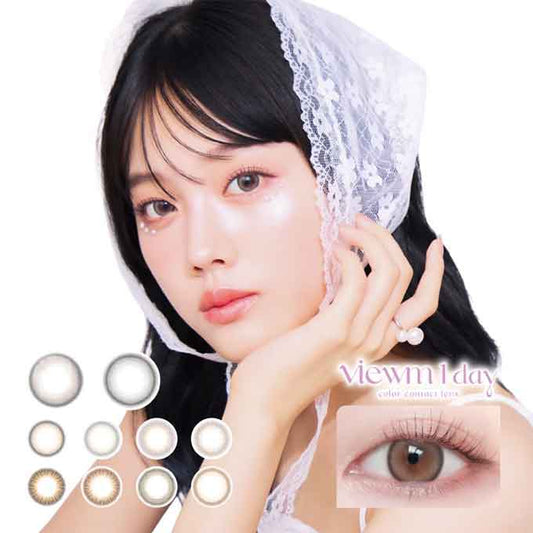 カラコン ビューム ワンデー 1箱10枚 カラーコンタクトレンズ 度あり 度なし 14.2mm 平松想乃