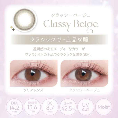 カラコン ビューム ワンデー 1箱10枚 カラーコンタクトレンズ 度あり 度なし 14.2mm 平松想乃