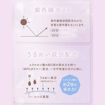 カラコン ビューム ワンデー 1箱10枚 カラーコンタクトレンズ 度あり 度なし 14.2mm 本田翼
